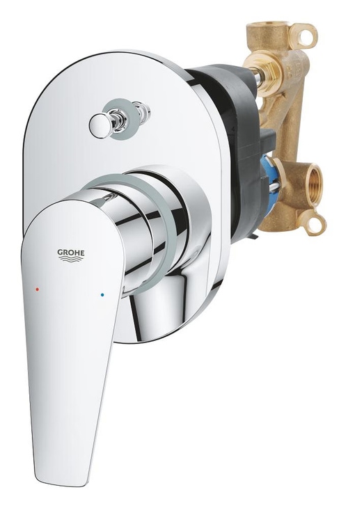 Immagine di Grohe BAUEDGE miscelatore monocomando per vasca-doccia con corpo incasso e deviatore 29039001