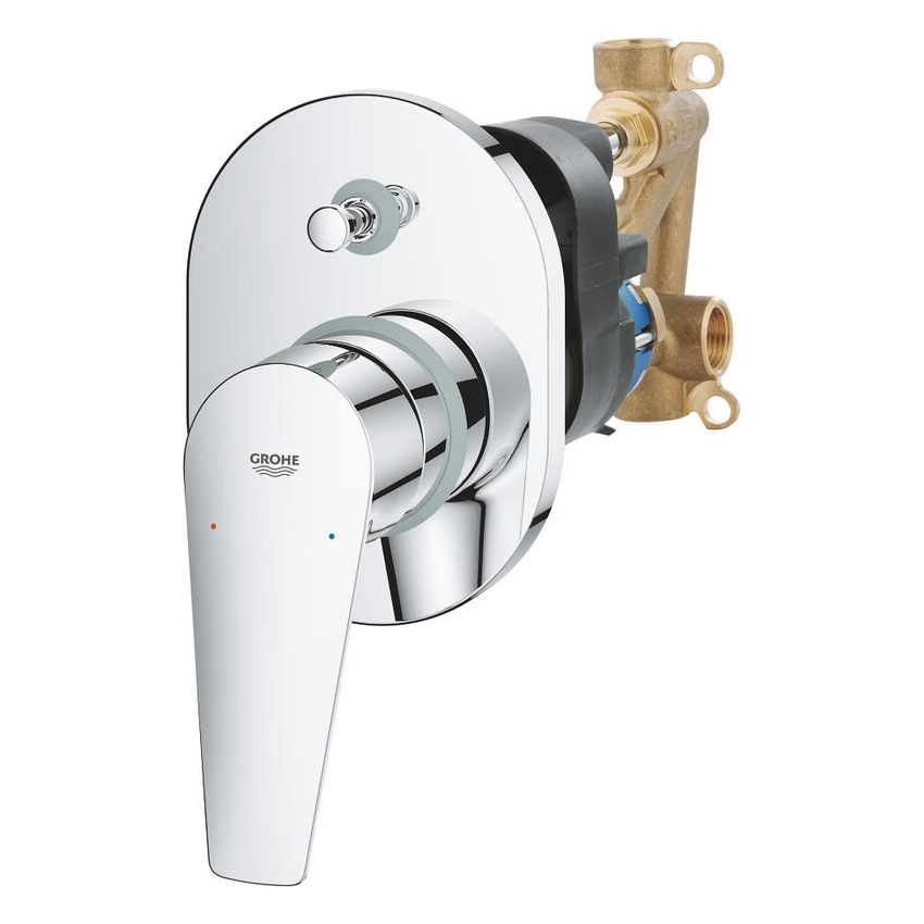 Immagine di Grohe BAUEDGE miscelatore monocomando per vasca-doccia con corpo incasso e deviatore 29039001