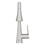 Immagine di Grohe ZEDRA miscelatore monocomando H.40 cm per lavello con doccetta estraibile, finitura cromo spazzolato 32294DC2