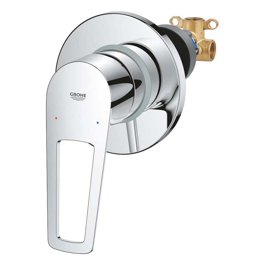 Immagine di Grohe BAULOOP miscelatore monocomando per doccia, con corpo incasso, finitura cromo 29042001