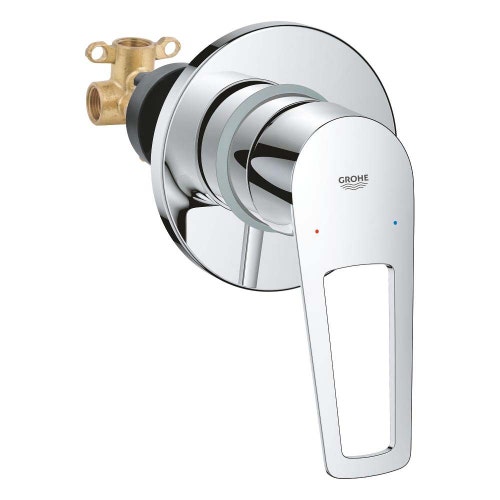 Immagine di Grohe BAULOOP miscelatore monocomando per doccia, con corpo incasso, finitura cromo 29042001