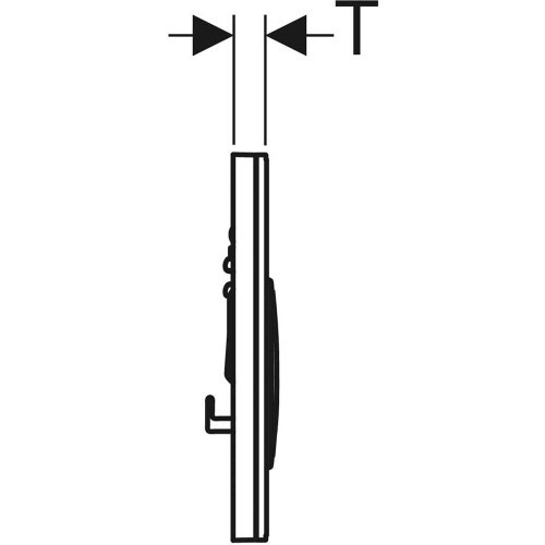 Immagine di Geberit SIGMA50 placca di comando per risciacquo a due quantità, piastra base e anelli di design finitura oro rosso, placca di copertura e tasti colore bianco finitura vetro lucido 115.650.SI.1