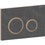 Immagine di Geberit SIGMA50 placca di comando per risciacquo a due quantità, piastra base e anelli di design finitura oro rosso, placca di copertura e tasti finitura ardesia mustang 115.650.JM.1