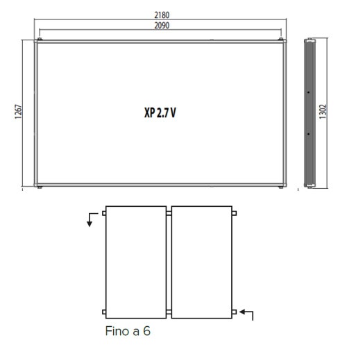 Immagine di Ariston KAIROS XP 2.7 V collettore solare ad alto rendimento piano verticale, per sistemi solari a circolazione forzata 4087237