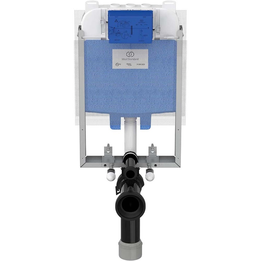 Immagine di Ideal Standard PROSYS 80 modulo installazione wc sospeso con regolazione di fabbrica a 4/2.6 litri per muratura R043767