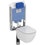 Immagine di Ideal Standard PROSYS 80 modulo installazione wc sospeso con regolazione di fabbrica a 4/2.6 litri per muratura R043767