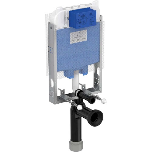 Immagine di Ideal Standard PROSYS 80 modulo installazione wc sospeso con regolazione di fabbrica a 4/2.6 litri per muratura R043767