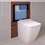 Immagine di Ideal Standard PROSYS 80 modulo installazione wc a terra con regolazione di fabbrica a 6/3 litri per muratura R014767
