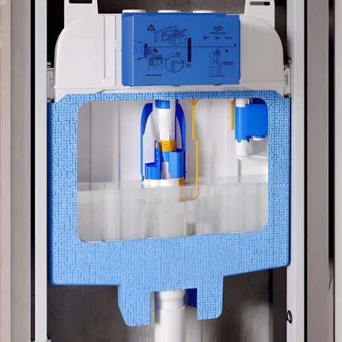 Immagine di Ideal Standard PROSYS 80 modulo installazione wc con regolazione di fabbrica a 6/3 litri per cartongesso R014367