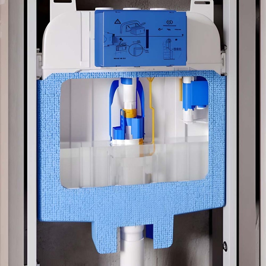 Immagine di Ideal Standard PROSYS 80 modulo installazione wc con regolazione di fabbrica a 6/3 litri per cartongesso R014367