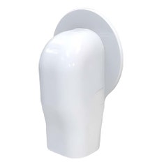 Immagine di Tecnosystemi EXCELLENS TMR EXC 60 New Line terminale a muro flangiato rotondo L.6.7 H.19 P.6.8 cm, colore bianco SCD100280