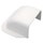 Tecnogas SONIA-EVA curva a muro per canalina 6.5x5 cm, colore bianco 12801