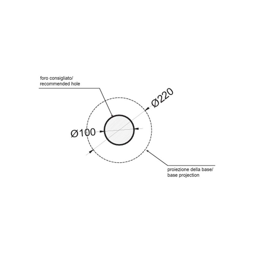 Immagine di Cielo TINO bacinella tonda Ø 43 cm, da appoggio, senza troppopieno, colore bianco finitura lucido BATO