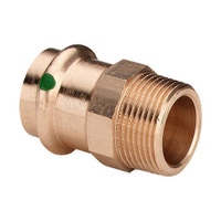 Immagine di Viega SANPRESS manicotto Ø 12 x 1/2", lucido con sc-contur (acqua) 290764