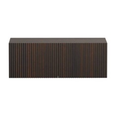 Immagine di Cielo DELFO 113 mobile con due cassetti, frontale in listelli di massello triangolari in essenza eucalipto DECDEEU