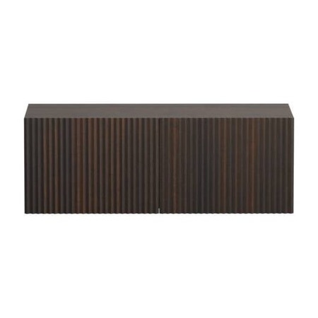 Immagine di Cielo DELFO 113 mobile con due cassetti, frontale in listelli di massello triangolari in essenza eucalipto DECDEEU