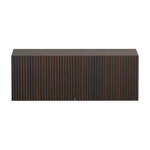 Immagine di Cielo DELFO 113 mobile con due cassetti, frontale in listelli di massello triangolari in essenza eucalipto DECDEEU