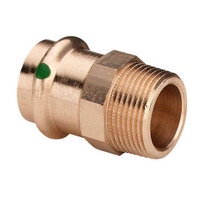 Immagine di Viega  SANPRESS manicotto Ø 15 x 1/2", di bronzo lucido, con sc-contur (acqua) 105044