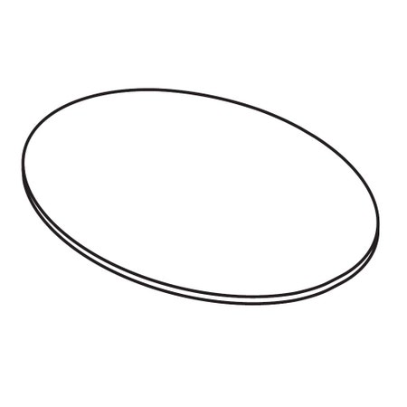 Immagine di Cielo I CATINI piano in ceramica per catino ovale, colore bianco finitura lucido CAPIO