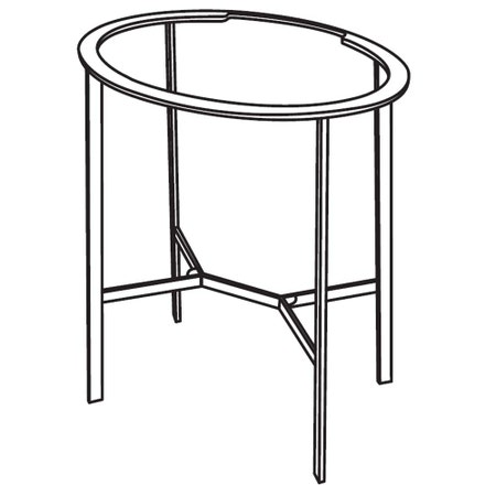 Immagine di Cielo I CATINI struttura in acciaio L.70 cm per lavabo, colore nero matt CASTONM