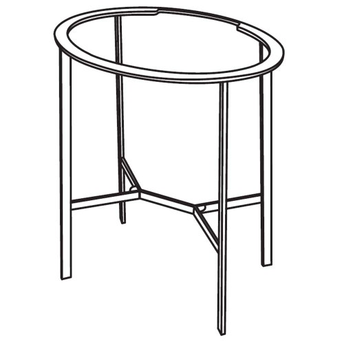 Immagine di Cielo I CATINI struttura in acciaio L.70 cm per lavabo, colore nero matt CASTONM