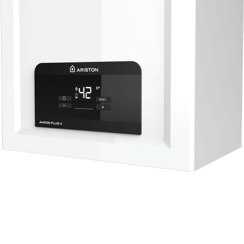Immagine di Ariston AKROS PLUS X 11 (GPL) scaldacqua a gas istantaneo a camera aperta con regolazione elettronica della temperatura dell'acqua, con display digitale 4332012