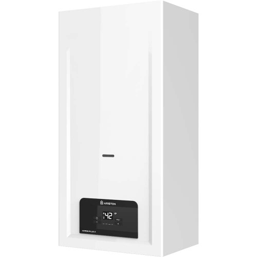 Immagine di Ariston AKROS PLUS X 14 (NG) scaldacqua a gas istantaneo a camera aperta con regolazione elettronica della temperatura dell'acqua, con display digitale 4332013