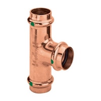 Immagine di Viega PROFIPRESS raccordo a T Ø 35 x 18 rame lucido con sc-contur rame (acqua) 324872