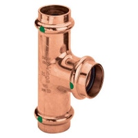 Immagine di Viega PROFIPRESS raccordo a T Ø 22 x 18 x 15 rame lucido con sc-contur rame (acqua) 315061