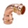Viega PROFIPRESS G curva a 90° di Ø 12, di rame lucido con sc-contur (gas)  346850