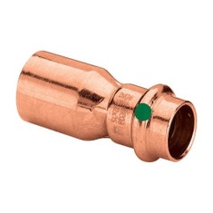 Immagine di Viega PROFIPRESS raccordo di riduzione Ø 15 x 12 rame lucido con sc-contur (acqua) 296414