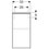 Immagine di Geberit SELNOVA SQUARE mobile laterale H.65 cm, con un'anta a chiusura ammortizzata, colore bianco finitura lucido 504.142.01.1