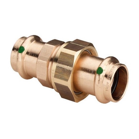 Immagine di Viega SANPRESS bocchettone Ø 42 bronzo lucido con sc-contur (acqua) 132446