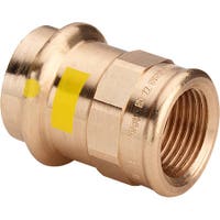 Immagine di Viega PROFIPRESS G manicotto Ø 15 x 1/2", bronzo lucido con sc-contur (gas) 346379