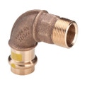 Immagine di Viega PROFIPRESS G curva a 90° di Ø 12 x 1/2", di bronzo con sc-contur (gas)  346928
