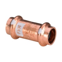 Immagine di Viega PROFIPRESS S manicotto con battente di Ø 22, in rame lucido con sc-contur (alte temperature) 628963