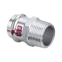 Immagine di Viega PRESTABO manicotto con battente Ø 22 acciaio zincato con sc-contur  558000