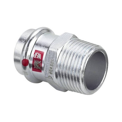 Immagine di Viega PRESTABO manicotto con battente Ø 18 acciaio zincato con sc-contur  557997