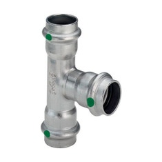 Immagine di Viega SANPRESS INOX raccordo a T di Ø 15, di inox lucido con sc-contur (acqua) 435851