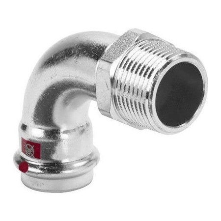 Immagine di Viega PRESTABO curva a 90° Ø 15 x 1/2" acciaio zincato con sc-contur  558413