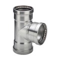 Immagine di Viega SANPRESS INOX XL raccordo a T di Ø 76 x 64, di inox lucido con sc-contur (acqua) 593360