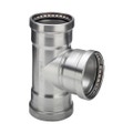 Immagine di Viega SANPRESS INOX XL raccordo a T di Ø 76 x 42, di inox lucido con sc-contur (acqua) 483036