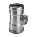 Immagine di Viega SANPRESS INOX XL raccordo a T di Ø 64 x 3/4", con filetto femmina, di inox lucido con sc-contur (acqua) 578145