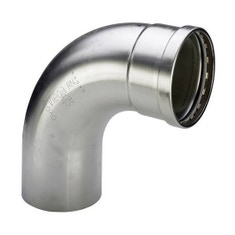 Immagine di Viega SANPRESS INOX XL curva a 90° di Ø 64, con filetto maschio, di acciaio inox lucido con sc-contur (acqua) 577995