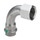 Viega SANPRESS INOX curva a 90° di Ø 28 x 1", con filetto femmina Rp, di acciaio inox lucido con sc-contur (acqua) 437121