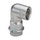 Viega SANPRESS INOX gomito a 90° di Ø 15 x 1/2", di acciaio inox lucido con sc-contur (acqua) 436971