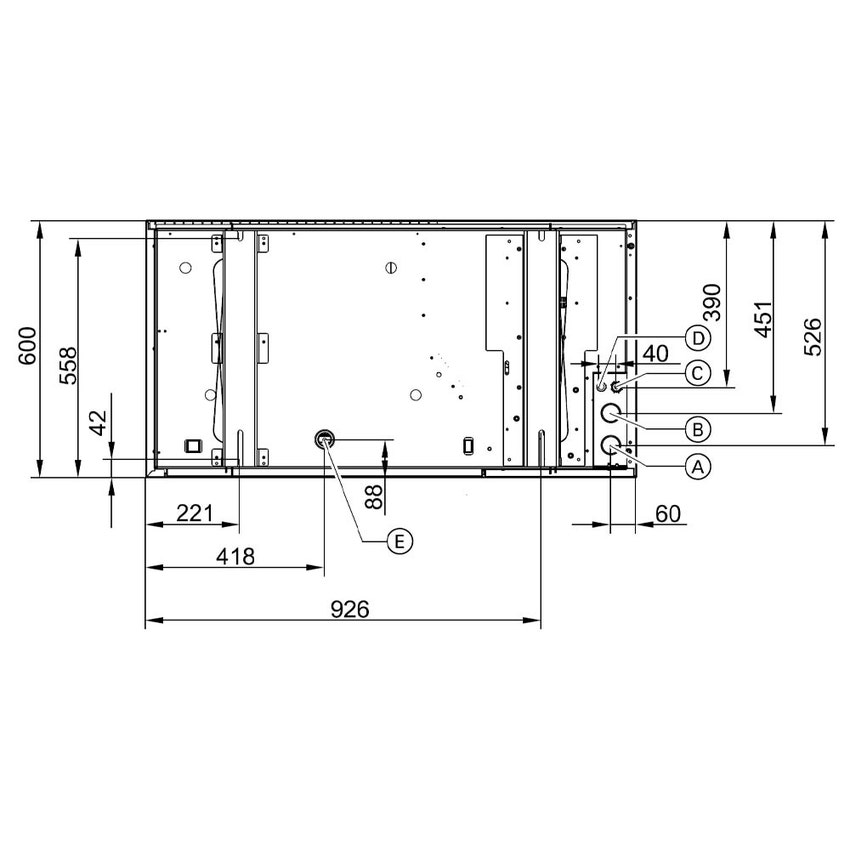 Immagine di Toshiba ESTIA BI-BLOC R290 sistema composto da pompa di calore Inverter 4 kW con unità idronica a parete con resistenza elettrica ausiliaria da 8 kW HWP-1601XWHT8W-E+HWP-401HW-E