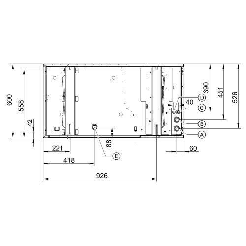 Immagine di Toshiba ESTIA BI-BLOC R290 sistema composto da pompa di calore Inverter 10 kW con unità idronica a parete con resistenza elettrica ausiliaria da 8 kW HWP-1601XWHT8W-E+HWP-1001HW-E