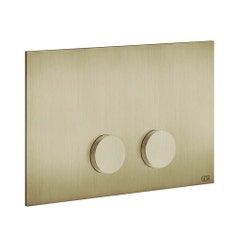 Immagine di Gessi ANELLO TOTAL LOOK placca di finitura per Geberit Sigma 8 e 12, finitura brass brushed PVD 54623#727