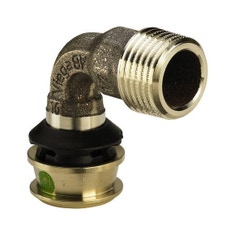 Immagine di Viega RAXOFIX curva a 90° Ø 6 x 1/2" bronzo al silicio con sc-contur 645984